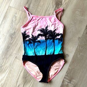 Ocean Gear Youth Girls One Piece Swim Suit Bathing Suit Size Medium Large